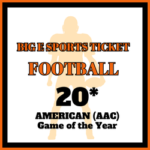 ***Big E Sports Ticket | Football | CFB | 20* AMERICAN GOY (Saturday)